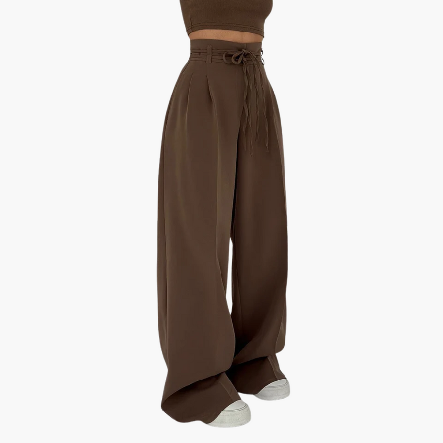 Josephine - High-Waisted Trousers with Wide Legs