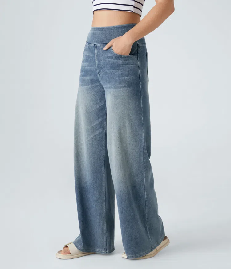 Solène - Relaxed Fit Wide-Leg Jeans
