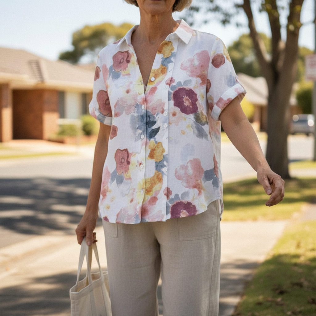 Amara™ – Lightweight Blouse With Floral Print