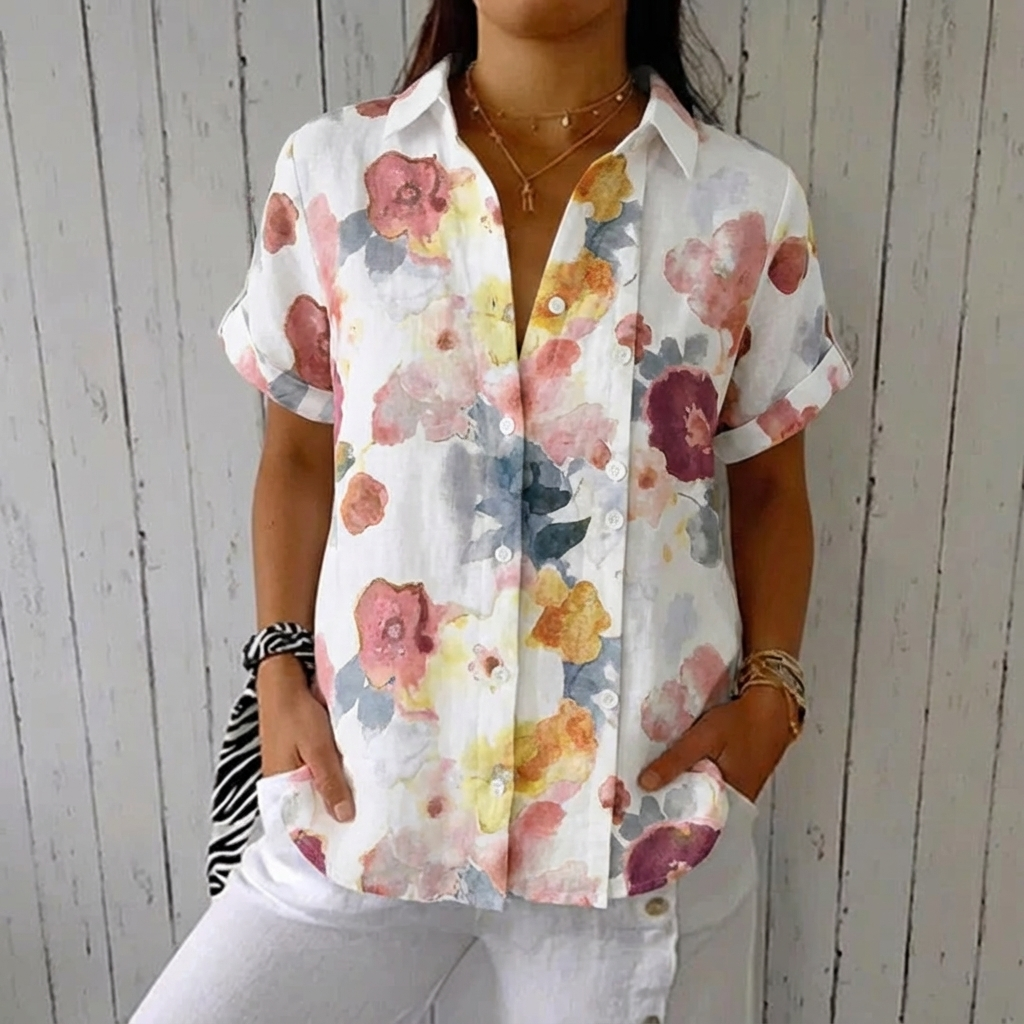 Amara™ – Lightweight Blouse With Floral Print