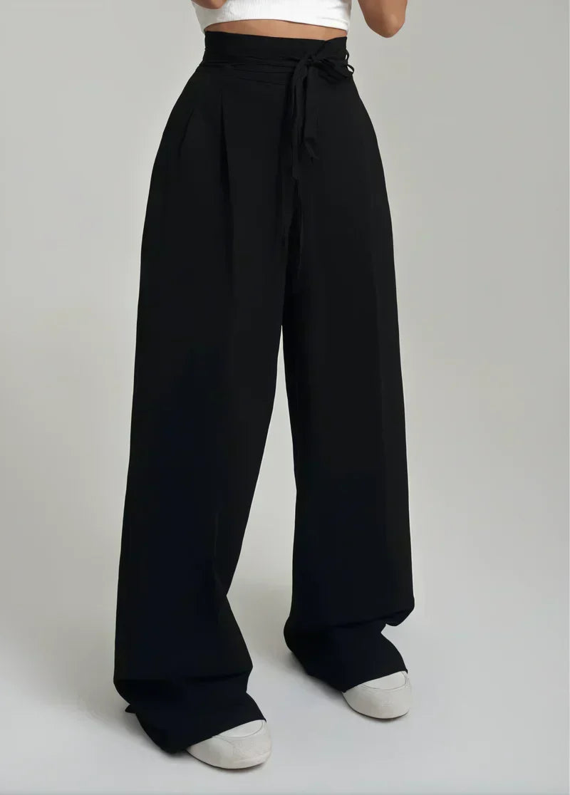 Josephine - High-Waisted Trousers with Wide Legs